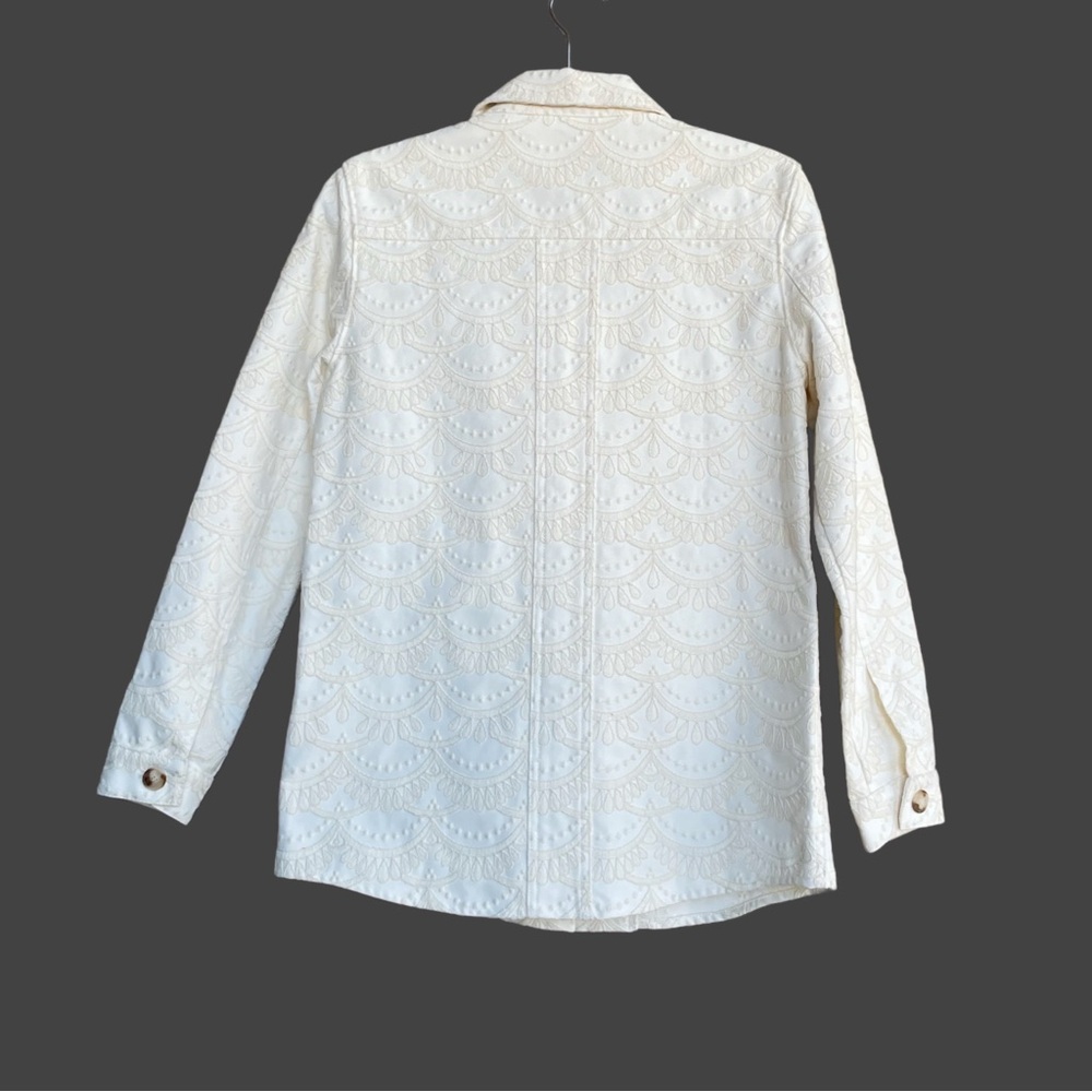 Sezane Cream Textured Jacket - Picture 8 of 16